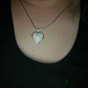 IN SEARCH OF mia fiore heart locket it’s got cubic zirconia all over it
